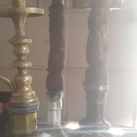 سعدعد قلیون 1 دونه برنجی دو عدد چوبی