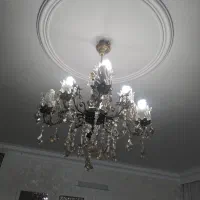 لوستر برنز چهار شاخه|لوستر و چراغ آویز|اراک, |دیوار