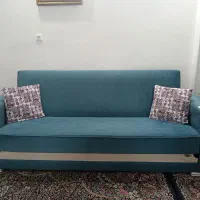 مبل هفت نفره تخت خواب شو کاملا تمیز و سالم|مبلمان خانگی و میز عسلی|بیرجند, |دیوار