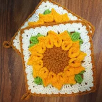 بافتنی جانماز لیف عروس گلسر کلاه و شال...