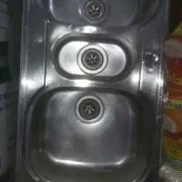 سینک روکار سه کاسه 100*60همراه باسیفون