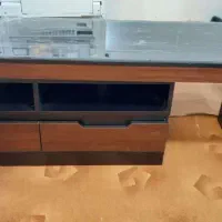 میز تلویزیون شیک و کاربردی MDF با شیشه دودی|میز تلویزیون|قم, کلهری|دیوار