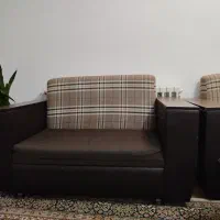 مبل ۷ نفره و میز تلویزیون|مبلمان خانگی و میز عسلی|فومن, |دیوار