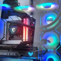 وفن خنک کننده واتر کولینگ دوفن cpuسی پی یو msi|قطعات و لوازم جانبی رایانه|تهران, استاد معین|دیوار