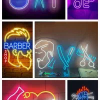 تابلو نئونی خاص برای کافه اتاق مغازه ساخت سفارشی|ریسه و چراغ تزئینی|اصفهان, پروین|دیوار