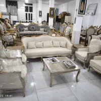 فروش ویژه مبل کویین سه گل چوب راش