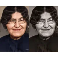 ترمیم بازسازی عکسهای قدیمی وسیاه سفیدباهوش مصنوعی|تابلو، نقاشی، عکس|لالی, |دیوار