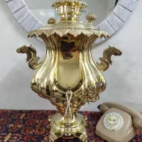 سماور زغالی برنجی سنگین
