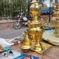 سماور دکوری معاوضه با انگشتر هم میکنم|سماور، چایساز، قهوهساز|باسمنج, |دیوار