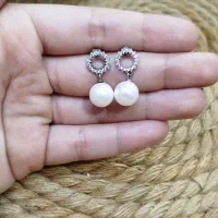 نقره آویز مروارید دار