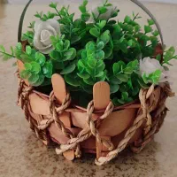 آغوشی روروئک چهارپایه سبزه باکس گل چوبی|کالسکه و لوازم جانبی|مشکیندشت, |دیوار