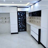 444 کد m کابینت دوپله هایگلاس سفید مشکی|مصالح و تجهیزات ساختمان|اصفهان, قلعه طبره|دیوار