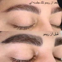 پاک کردن تاتوقدیمی ابرو دریک مرحله تضمینی با رجوی|خدمات آرایشگری و زیبایی|شوشتر, |دیوار