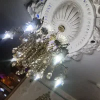 لوستر ۶شاخه ۱۲ شعله برنز