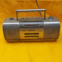 رادیو ضبط سونیا قدیمی سالم انتیک برق وباطری