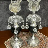 شمعدان کریستالی|صنایع دستی و سایر لوازم تزئینی|قزوین, |دیوار