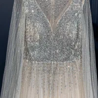 لباس نامزدی عقد نو سنگ دوزی شده|لباس|بوشهر, |دیوار