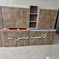کابینت فلز درب چوب