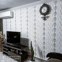طرح کاغذ دیواری با رنگ