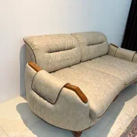 ست مبل ۸نفره کرم قهوه ای نو قابلیت تخت شو ریلی|مبلمان خانگی و میز عسلی|مشهد, رضاشهر|دیوار