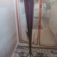 گلدان پایه فلزی محکم و سنگین با گلدان شیشه ای ضخیم|گل مصنوعی|پاکدشت, پاکدشت (مامازند)|دیوار