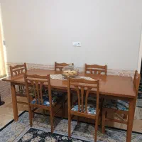 میز ناهار خوری تمام چوب|میز و صندلی غذاخوری|شیراز, دارالرحمه|دیوار