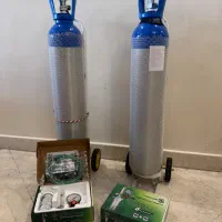 دو عدد کپسول اکسیژن آلومینیومی ۱۰ لیتری با مانومتر|آرایشی، بهداشتی، درمانی|تهران, ده‌ونک|دیوار