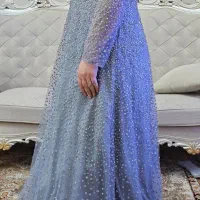 لباس مجلسی زنانه باقیمت عالی یکبار کلن پوشیده شده