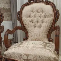 مبل تمام چوب گردو با کاور ژله ای نو و استفاده نشده|مبلمان خانگی و میز عسلی|تهران, وردآورد|دیوار