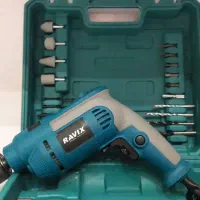 دریل برقی چکشی و پیچ بند صنعتی طرح ماکیتا با لوازم