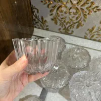 کریستال جات قندان شیرینی خوری لیوان اصل|ظروف سرو و پذیرایی|مشهد, ایثار|دیوار