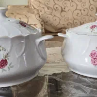 تعدادی ظروف چینی سوپ خوری نو قدیمی و آنتیک آنتیک|ظروف سرو و پذیرایی|تبریز, |دیوار