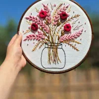 تابلو گلدوزی با دست|تابلو، نقاشی، عکس|کوچصفهان, |دیوار