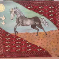 تابلو فرش و نقاشی|صنایع دستی و سایر لوازم تزئینی|نیریز, |دیوار