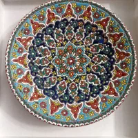 بشقاب مینا کاری|صنایع دستی و سایر لوازم تزئینی|تهران, باغ خزانه|دیوار