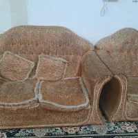 مبل هفت نفره کارکرده و نیازمند به تعمیر