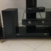 میز تلویزیون بهمراه دستگاه پخش و بلندگو|سیستم صوتی خانگی|ری, شهرری|دیوار