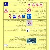 سوالات اصلی آزمون آیین نامه رانندگی