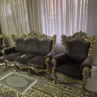 مبل ۹ نفره سلطنتی|مبلمان خانگی و میز عسلی|دلیجان, |دیوار