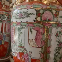 ۴ عدد گلدان مرغی قدیمی جفت