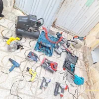 ابزار ام دی اف وسایل نجاری فارسی بر پمپ باد ۲۵لیتر