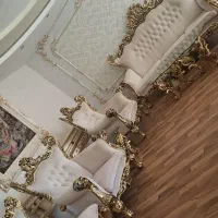 مبلمان سلطنتی ۹نفره با جلو مبلی و میز عسلی|مبلمان خانگی و میز عسلی|اردبیل, |دیوار