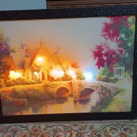 تابلو قاب ال ای دی چراغ دار