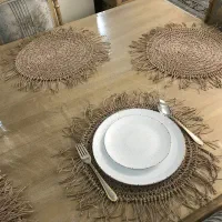 زیر بشقابی زیر گلدانی رافیا|صنایع دستی و سایر لوازم تزئینی|تهران, مینای شمالی (مخبر)|دیوار