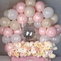 باکس گل نوزاد طبیعی سبد گل نوزادی مصنوعی