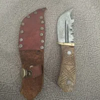 چاقو زنجان باغلاف چرم گاو