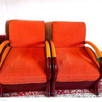 مبل راحتی ۷ نفره با یک میز و یک عدد جلو مبلی|مبلمان خانگی و میز عسلی|صومعهسرا, |دیوار