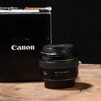 لنز ۵۰ canon f1.4|دوربین عکاسی و فیلم‌برداری|بندر انزلی, تهران|دیوار
