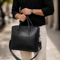 کیف چرم طبیعی/دیپلمات/لپتاپ/کد 10