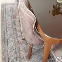 میز ناهار خوری ۶ نفره همراه کاور و شیشه|میز و صندلی غذاخوری|محمدشهر, محمدشهر|دیوار